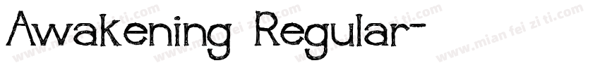 Awakening Regular字体转换